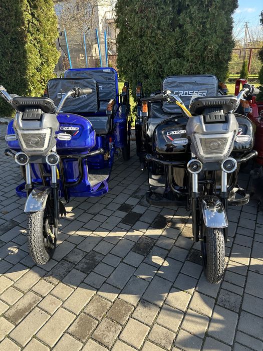 Електричний трицикл вантажо пасажир Crosser Cargo 10
