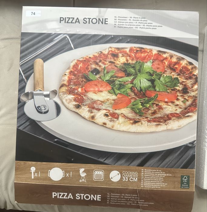 Nowy kamień do pizzy 33 cm – piekarnik i grill