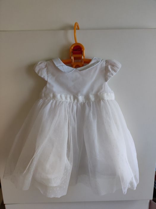 Biała sukienka. Sukienka do chrztu 68 cool club smyk