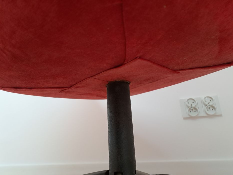 Fotel obrotowy PRL muszelka, klubowy