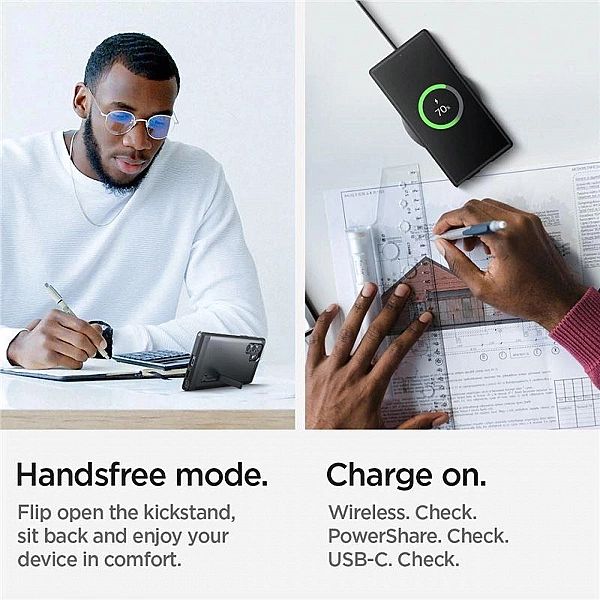 Etui Spigen Tough Armor na Samsung Galaxy S22 Ultra - czarne