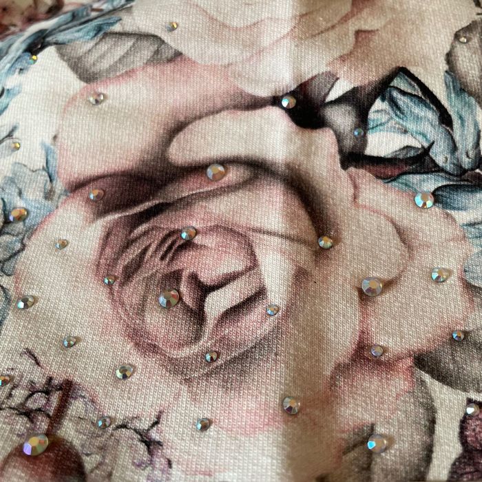 NOWY‼️ Komplet dziewczęcy czapka i komin rozmiar 50‼️ Kwiaty Premium‼️