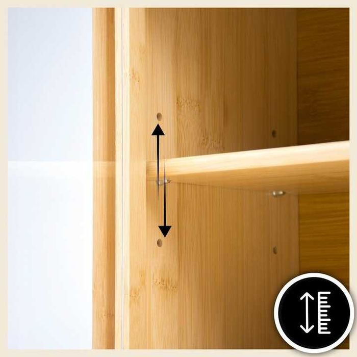 Chlebak bambusowy pojemnik żywność przyprawy półka szafka do kuchni