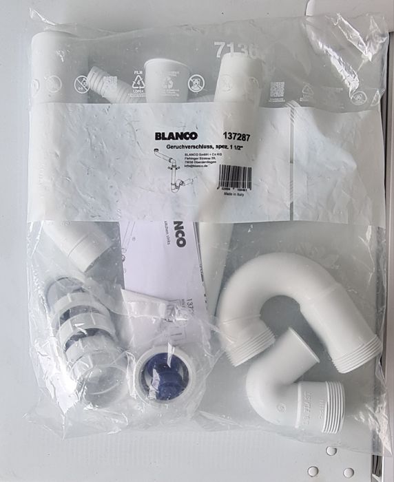 Syfon komplet - Blanco