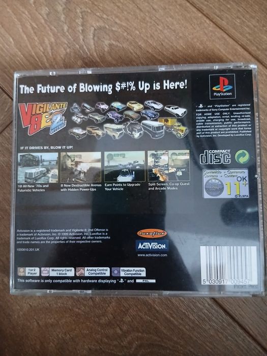 Gra Vigilante 8 eng  Psx playstation czytaj opis UWAGA