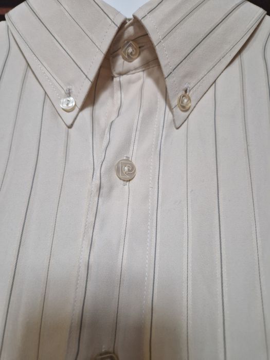 Koszula Pierre Cardin kremowa w prążki  XL