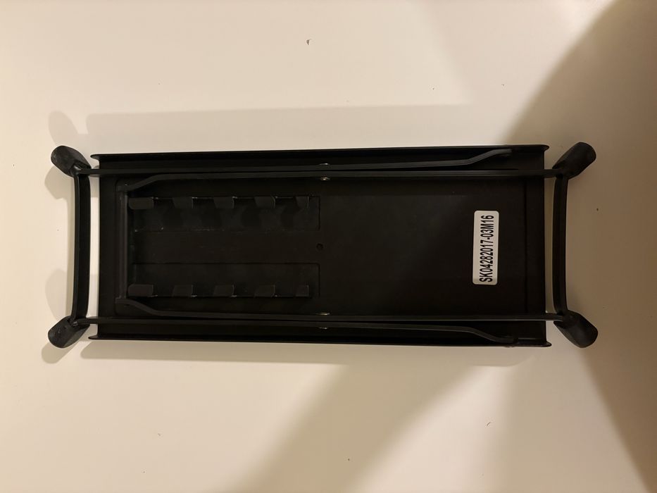 Apoio de pé ajustável preto