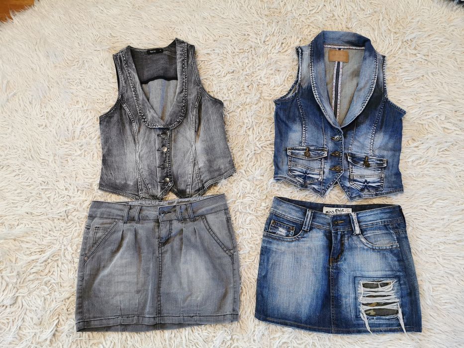 Spódnica - zestaw dżinsowy