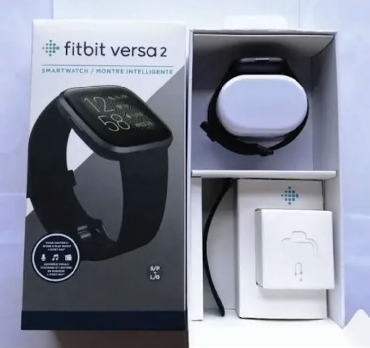 Smartwatch Google FITBIT Versa 2 Czarny jak nowy