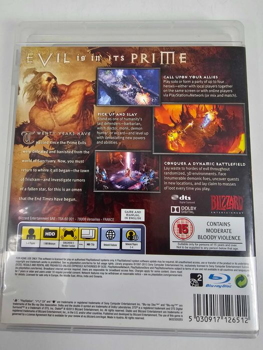 Gra Diablo 3 PS3 Stan bdb Lublin