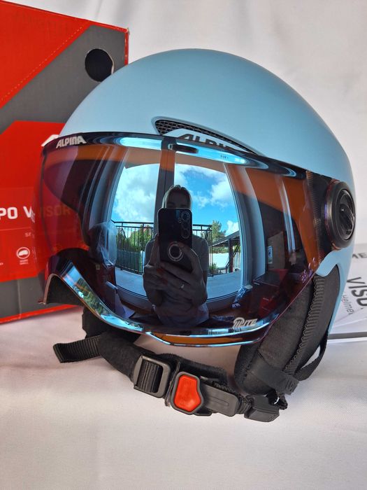 Kask narciarski dziecięcy Alpina Zupo Visor Q-Lite Smoke S 51-55cm