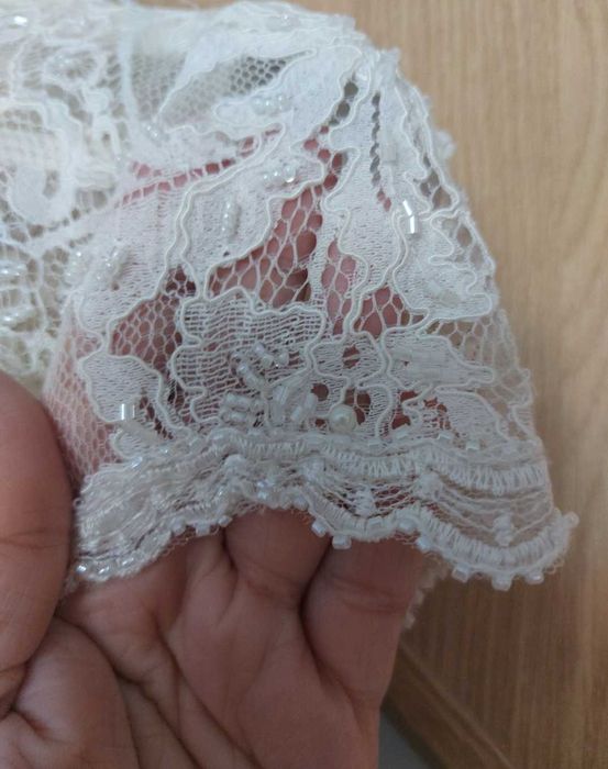 Suknia ślubna,  welon, etola slubna NOWA, futerko