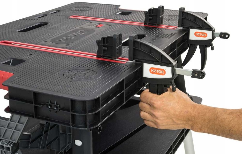 Stół Warsztatowy KETER Work Table Stół Roboczy Składany Ręczny OKAZJA