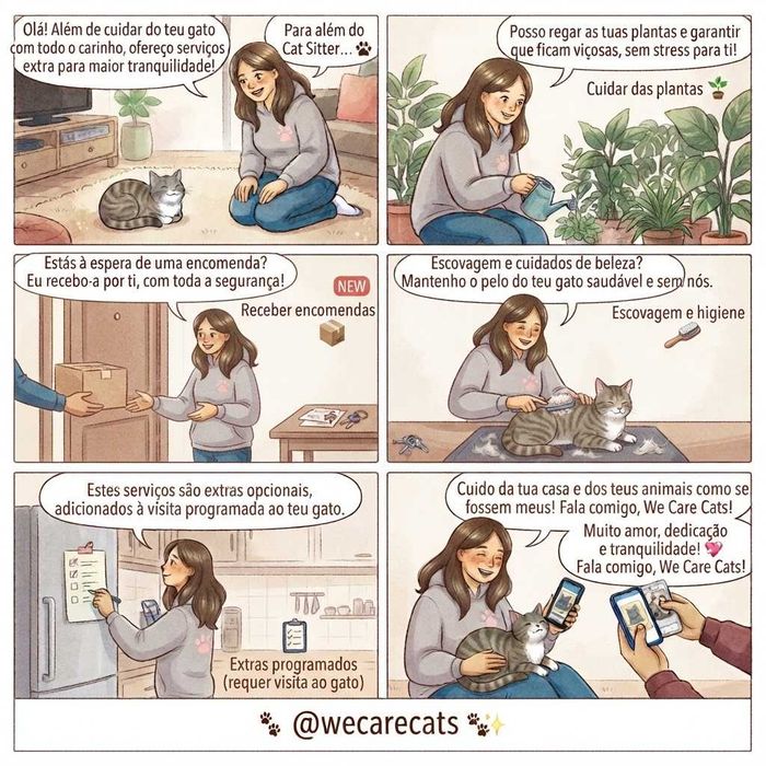 Gatil, Cat Sitter, ama de gatos, nanny of cats
