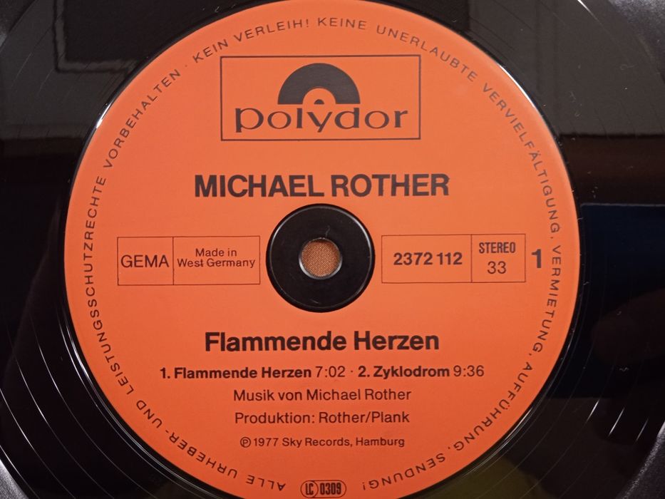 Michael Rother - Flammende Herzen winyl