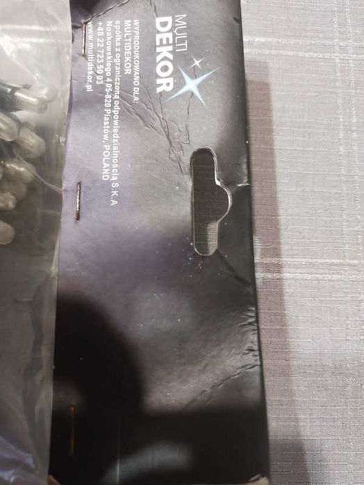 lampki choinkowe migające zewnętrzne 80Led 12 m,barwa zimna,Multidekor