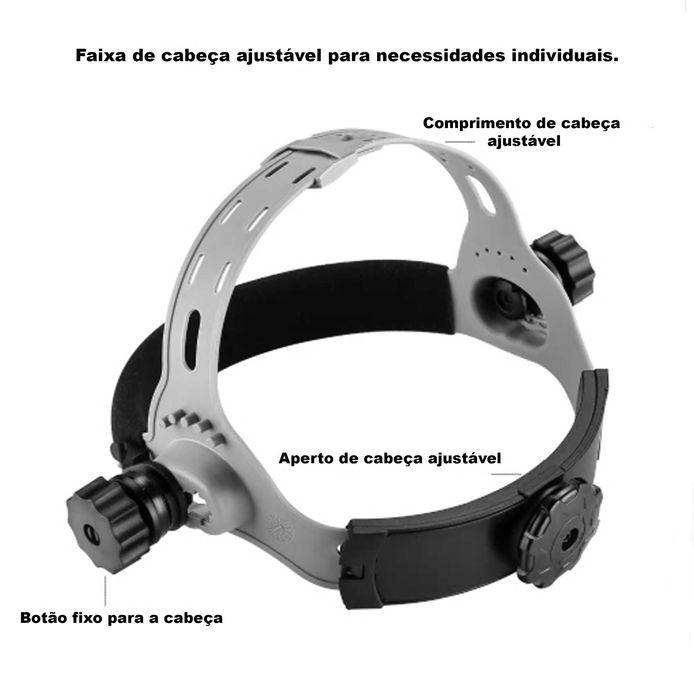 Máscara de Soldar Eletrônica Solar com Auto Escurecimento