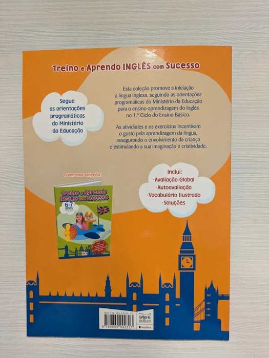 Livro Treino e Aprendo Inglês com Sucesso 8 - 9 Anos (Novo)