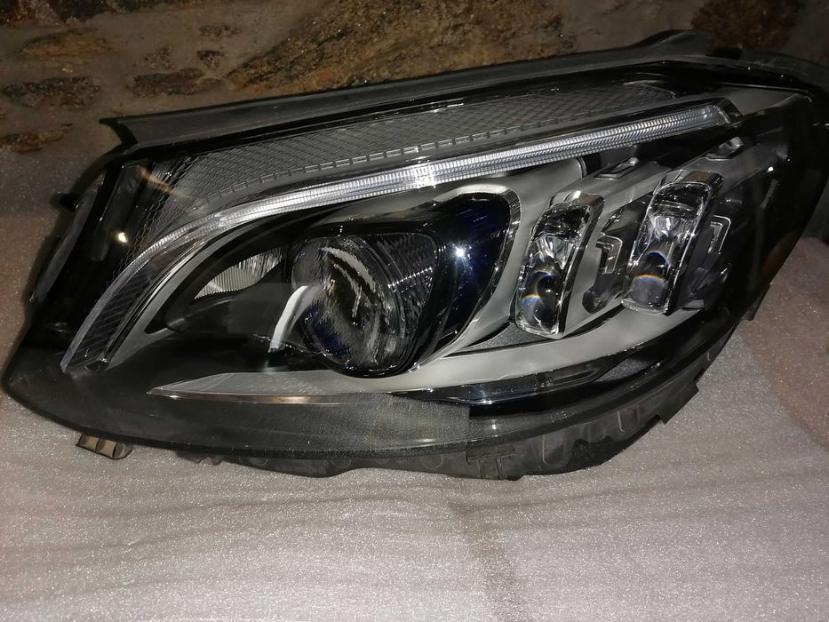 Farol Mercedes classe C w205 ótica óptica multibeam led