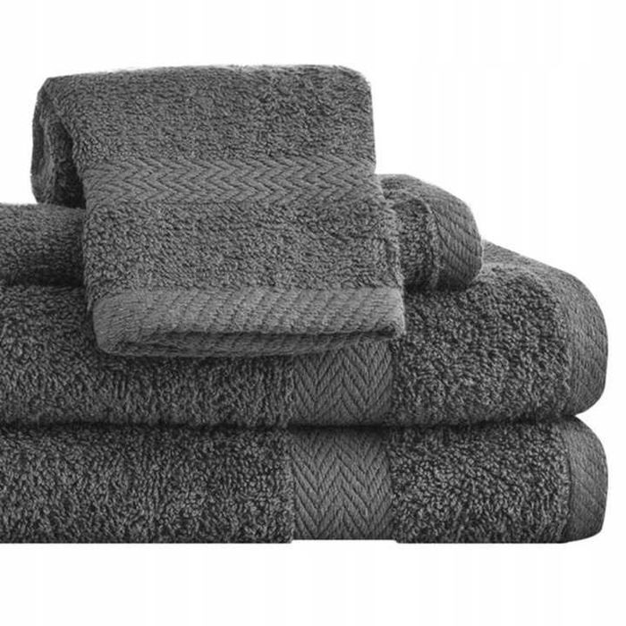 4 X Komplet Ręczników 2 X 70x140 + 2 X 50x100 Ręczniki Bawełna Kolory