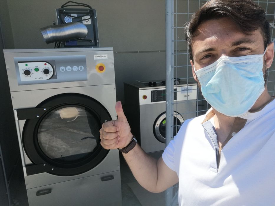 Máquina de lavar roupa industrial e de secar lavandaria industrial