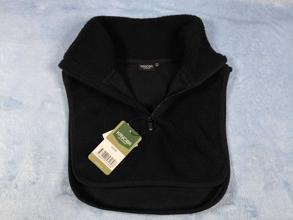 Черный флисовый снуд-манишка Kayoba