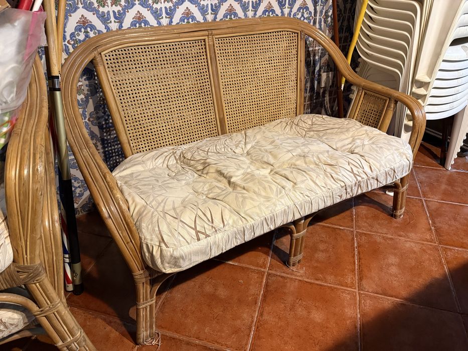 Trio - sofá 2 cadeiras de jardim