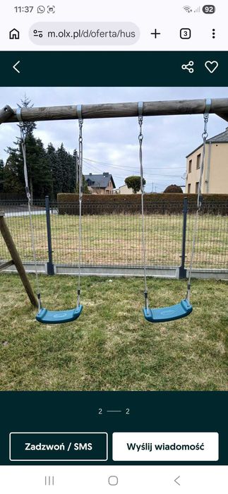 Huśtawka prosta dla dzieci