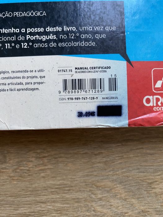 Manuais e c. de atividades PALAVRAS de Português (10°, 11°, 12°)