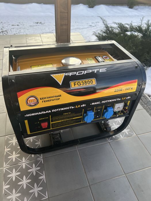 Генератор бензиновий 3 квт