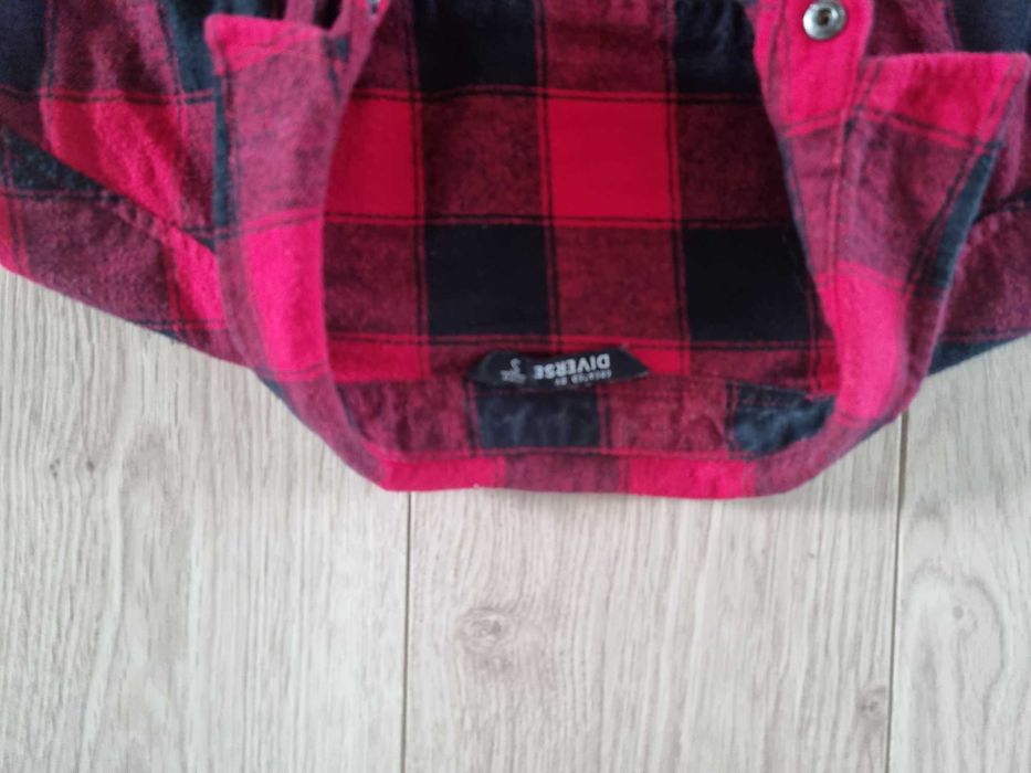 Flanelowa koszula W kratę Diverse r. S