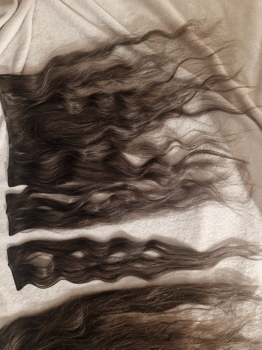 Włosy clip-in doczepiane ludzkie włosy 100%