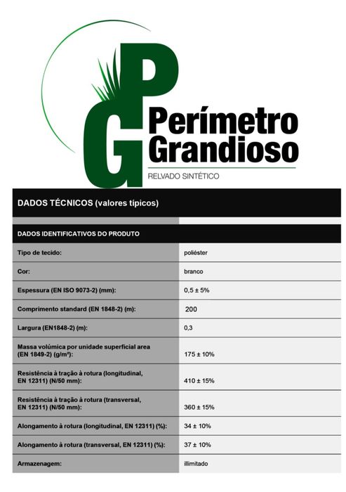 Banda de junção (colagem relva sintética)