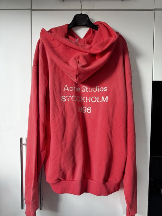 Piekna koralowa bluza Acne Studios nowa kolekcja L oversize