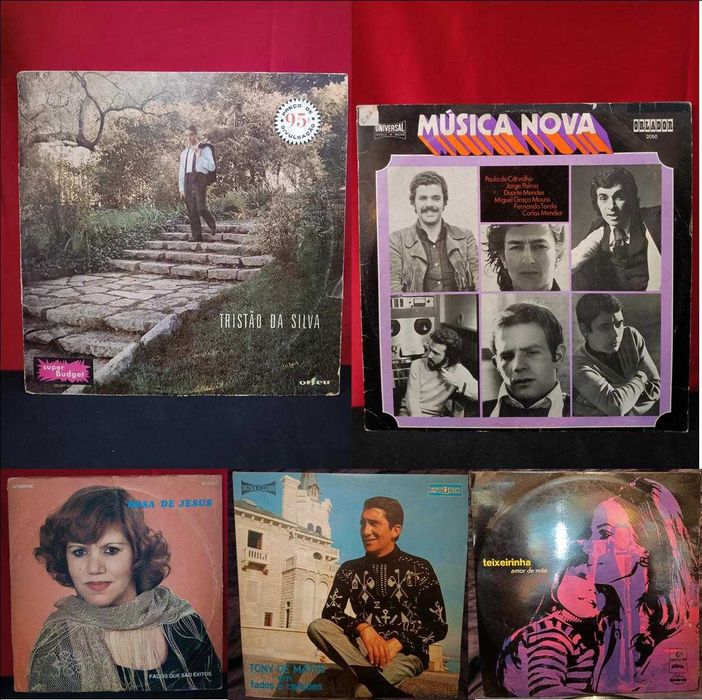 Vinil anos 60 e 70 musica Portuguesa
