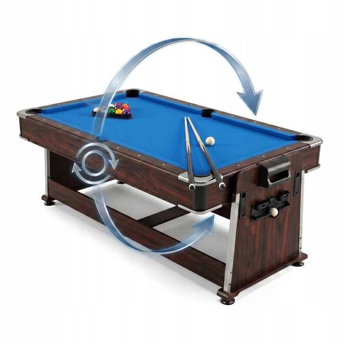 Stół do gry 4w1 gier Bilard Cymbergaj Ping-pong wielofunkcyjny duży 7,5FT
