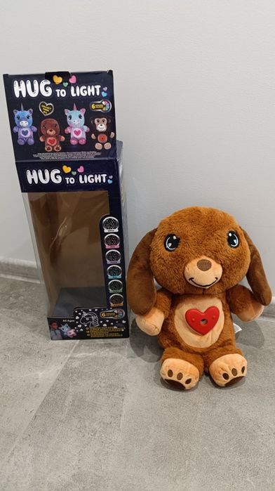 Pluszowy miś projektor hug to lights