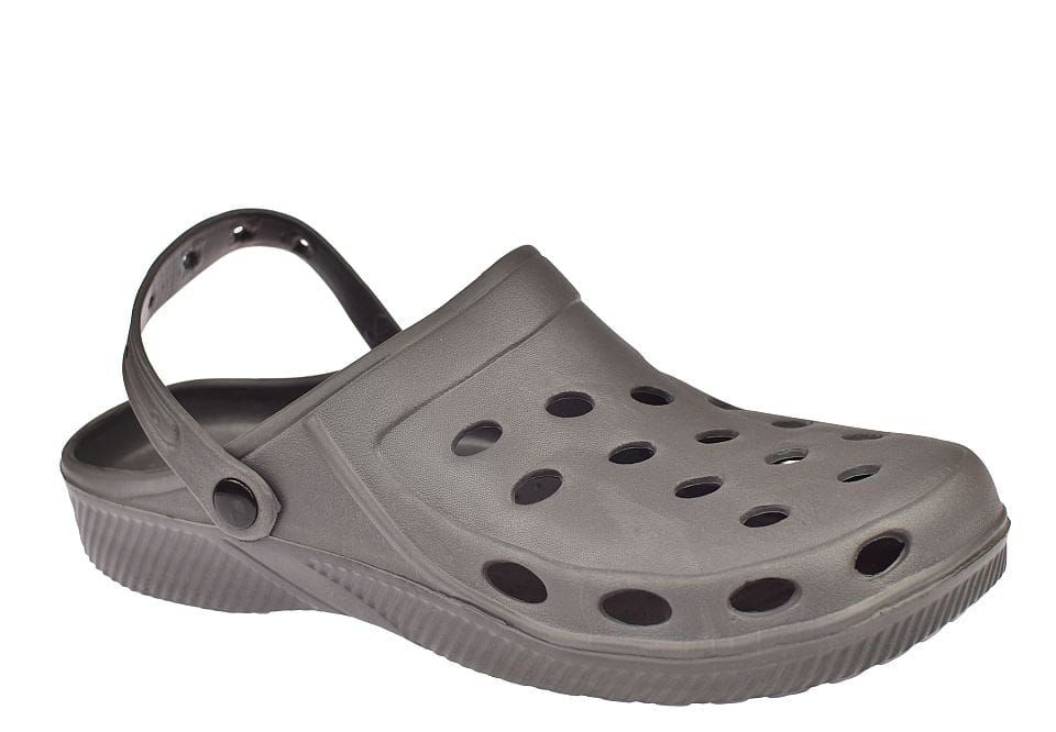 Duże klapki kroksy chodaki męskie z paskiem 8105 GR roz. 48