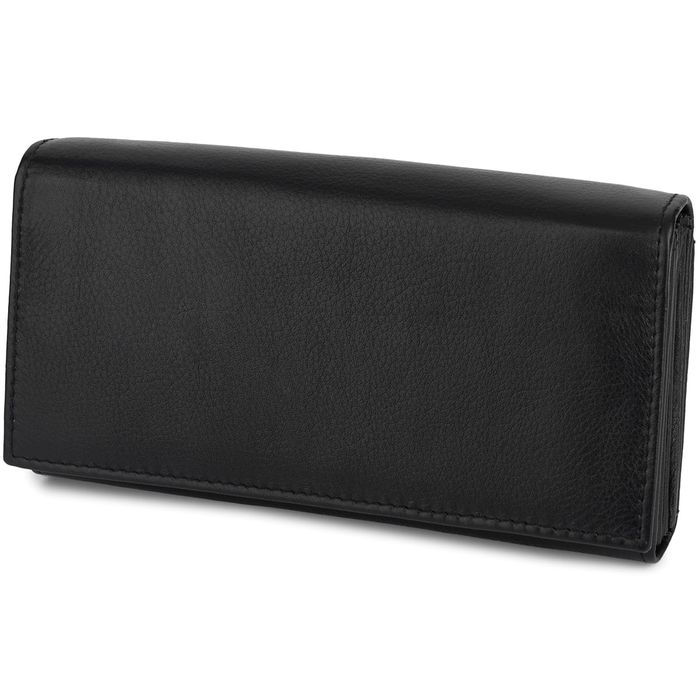 portfel kelnerski ze skóry naturalnej - czarny