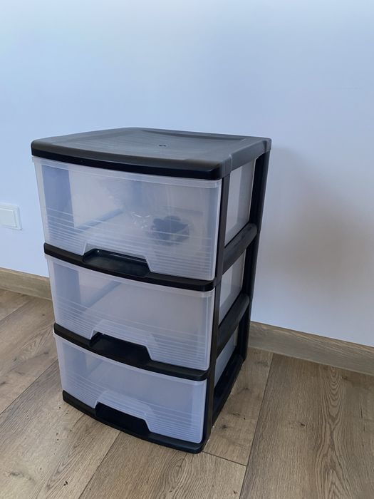 Nowa komoda kontenerek z 3 szufladami na kółkach lub bez organizer