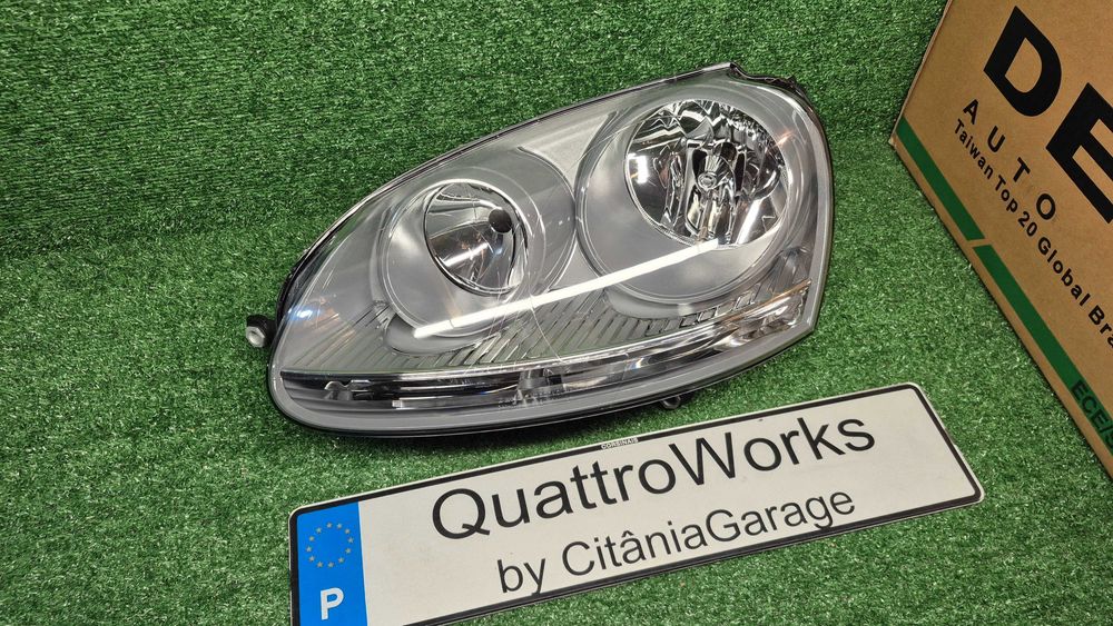 VW Golf V-10.03-07.09- ÓTICA/FAROL FRENTE ESQUERDA NOVA DEPO EMBALADA