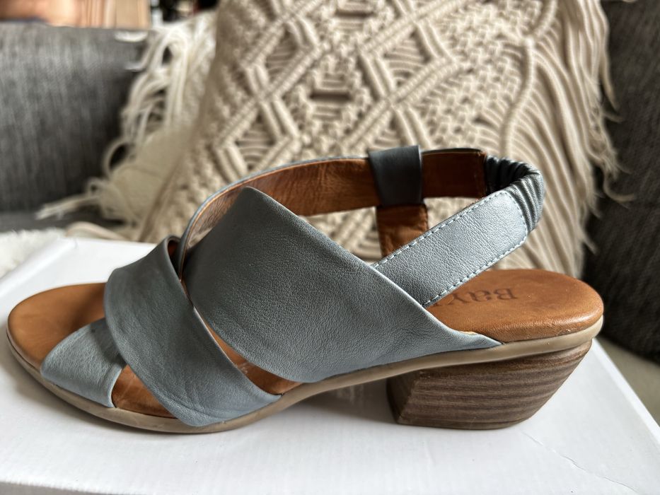 Sandały Bayla kolor Niebieski, Skóra naturalna roz. 37