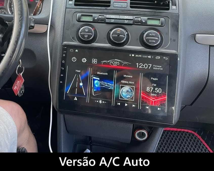 (NOVO) Rádio • 2DIN 10.1" • VW Touran • Android • [4+64GB] • Wifi GPS