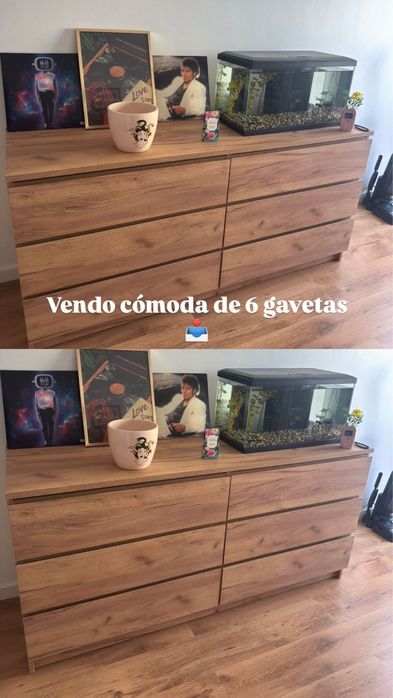 Comoda com 6 gavetas