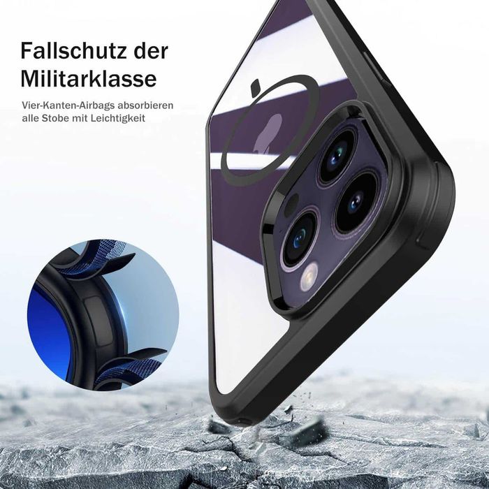 Leedia 360 Stopni case do Magsafe iPhone 14 Pro Max Case bez szkła