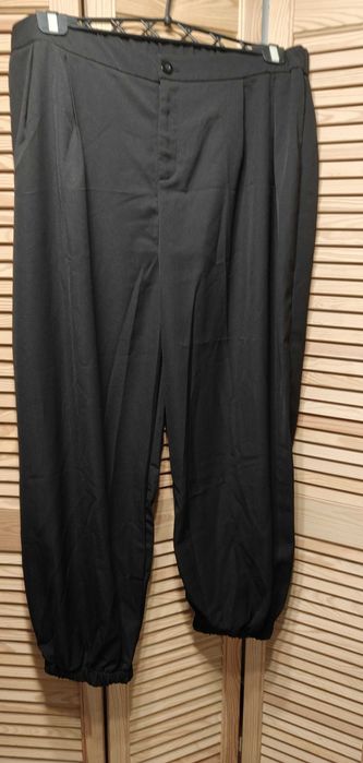 Spodnie damskie luźne ale i eleganckie czarne plus size