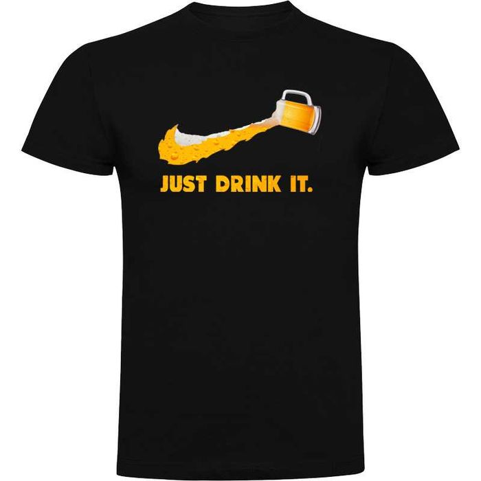 Śmieszna koszulka męska Just drink It Rozmiar XL