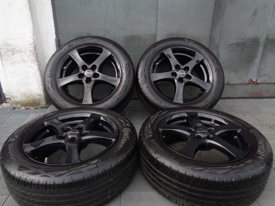 Czarne alufelgi BORBET 16 cali 5x105 Opel Astra J K, Chevrolet + opony