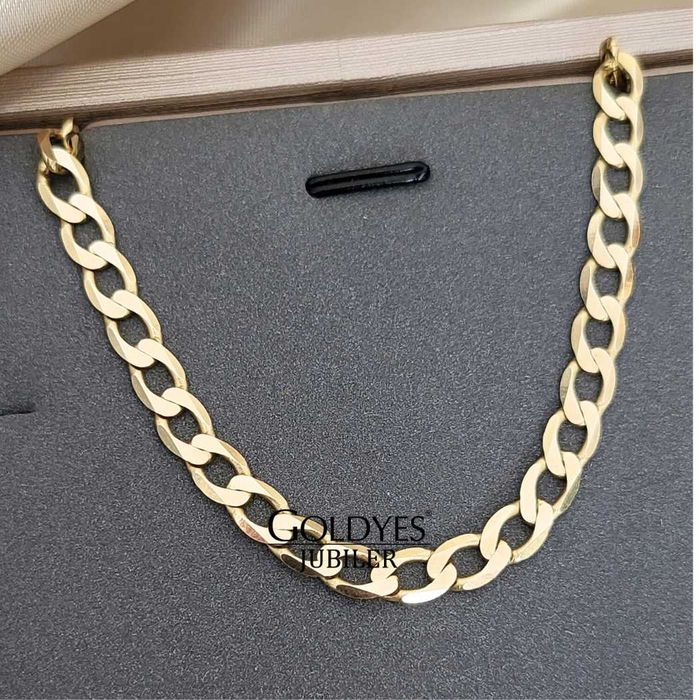 Złoty łańcuszek pancerka próby złota 585