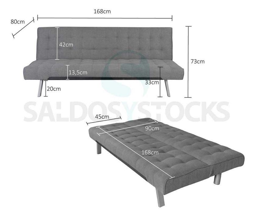 barato sofa cama novo envio gratis